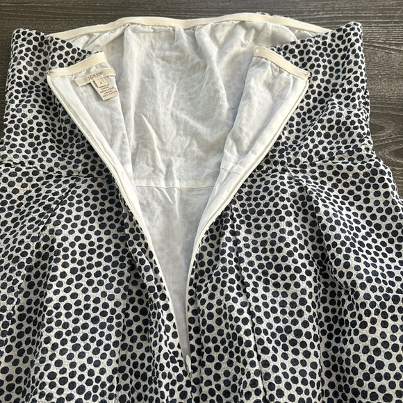 J Crew Strapless Polka Dots Dress Size 8 - Picture 10 of 11